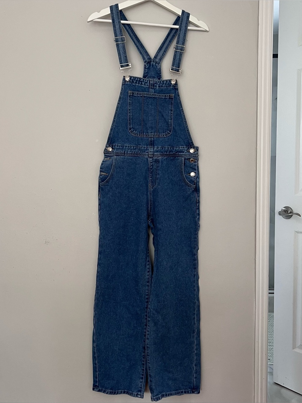 Classic Dark Blue Denim Overalls